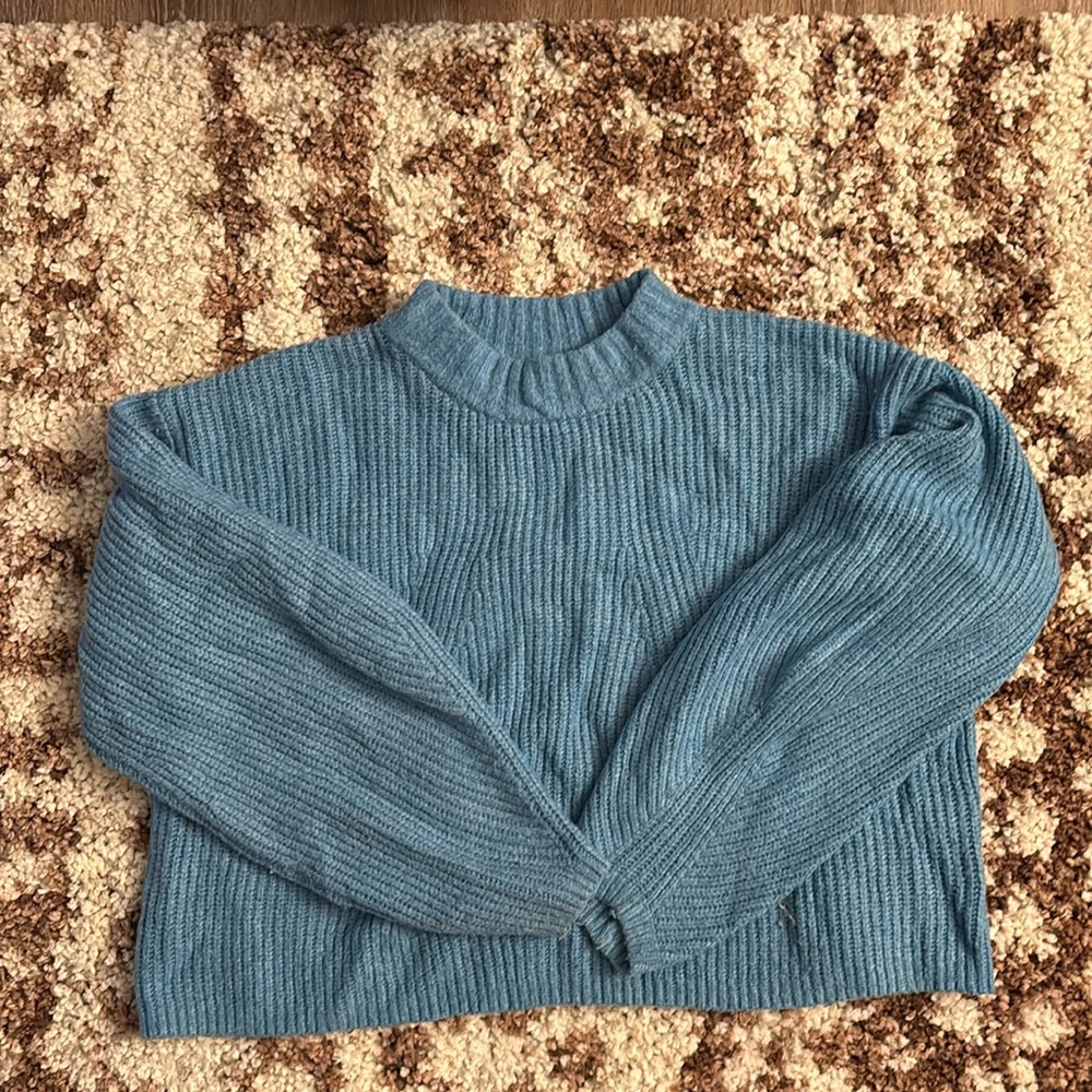 Sky Blue Winter Sweater Top